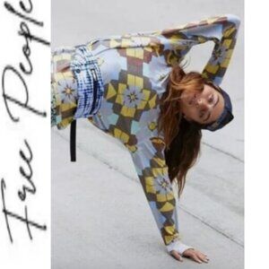 Free People Movement Keep Rolling Printed Long-Sleeve Women's S🆕⌚📦🏃💨🚚